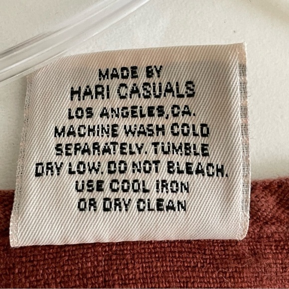 CALIFORNIA THREADS 2 Piece Set Vintage Linen Lagenlook Boho Top Pants Made USA - Picture 16 of 16